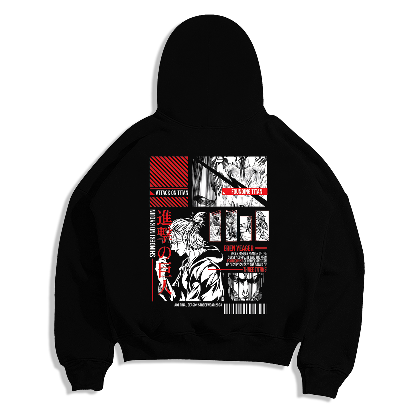 Eren Jäger Attack On Titan Sudadera Capucha