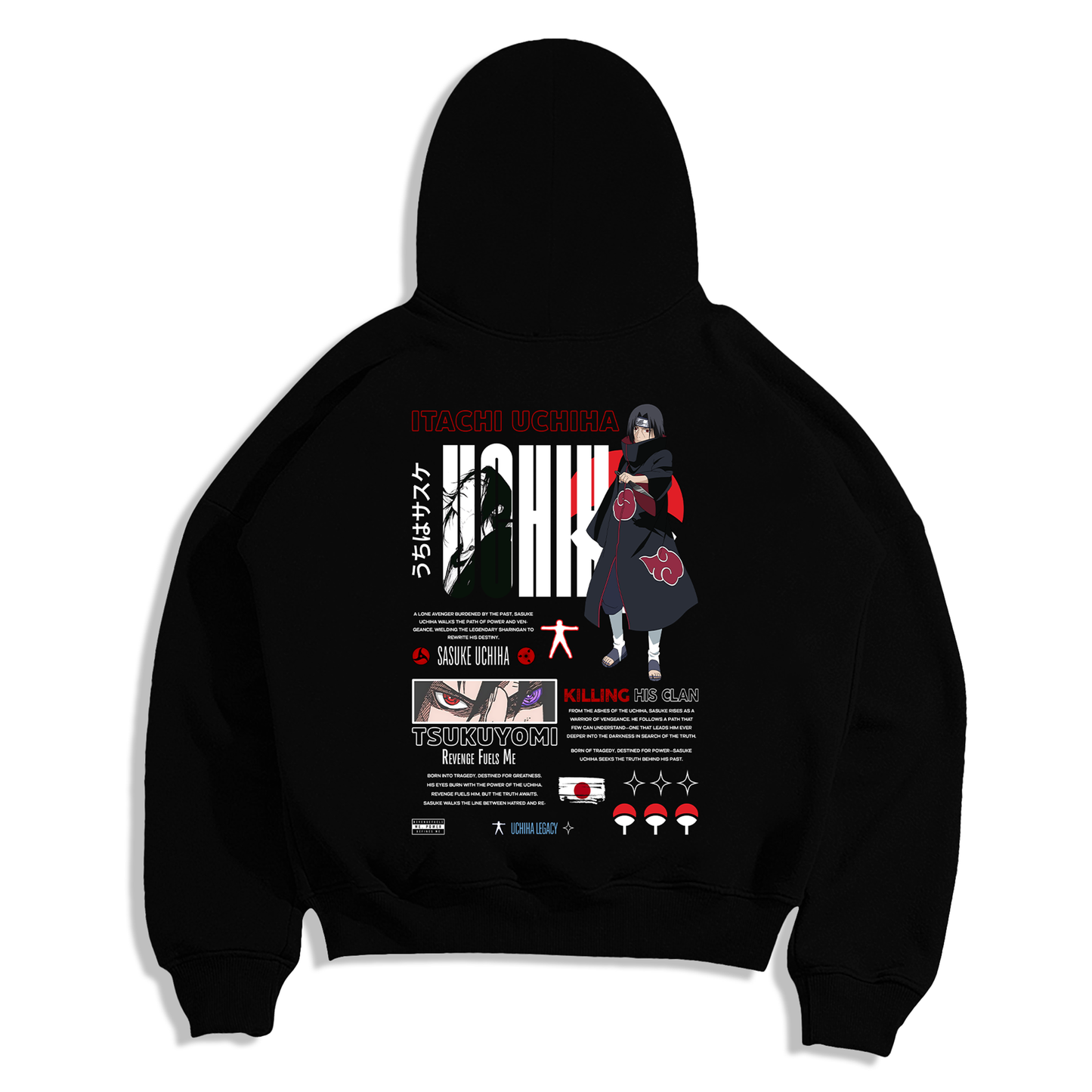 Itachi Anime Naruto Sudadera Capucha