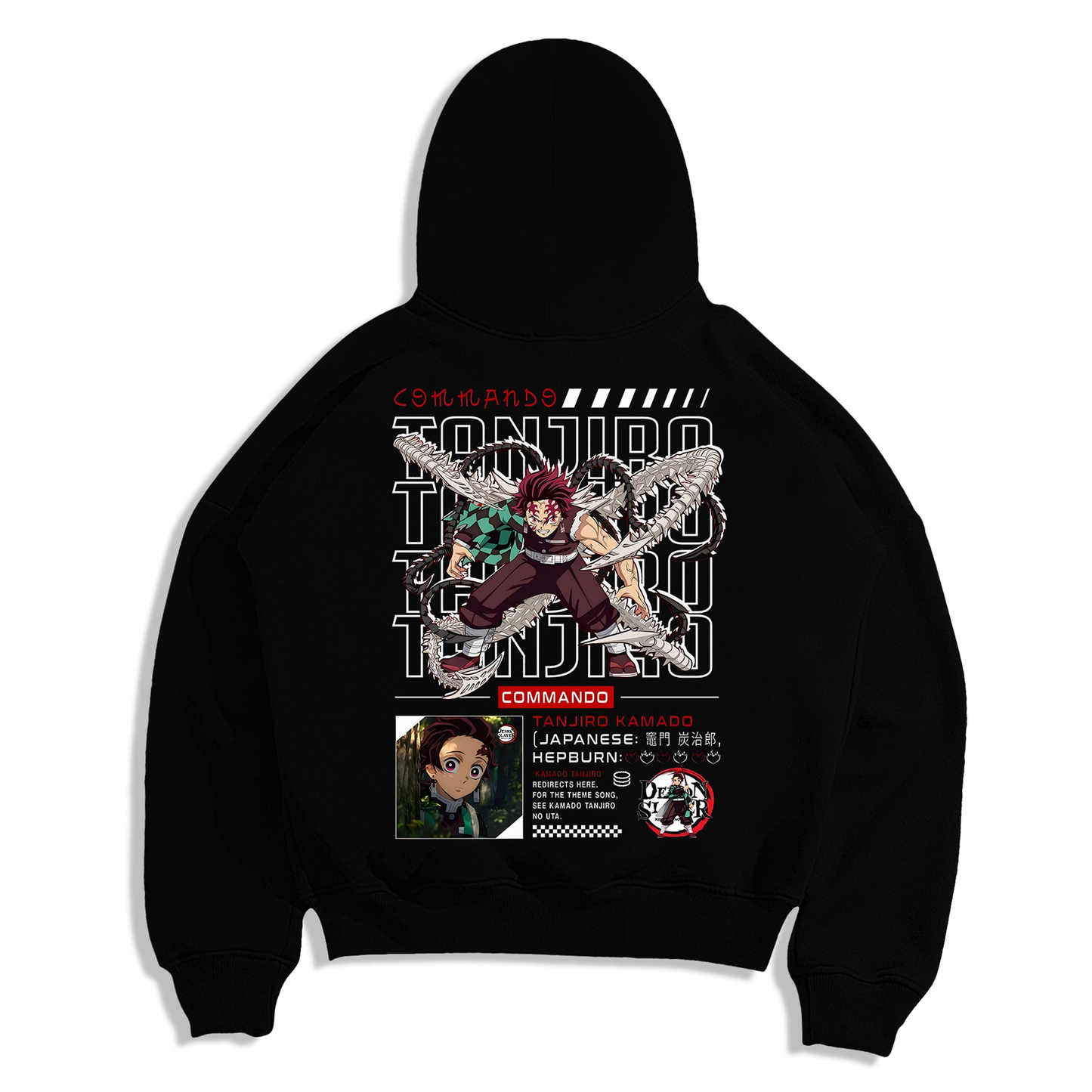 Tanjirō Kamado Demon Slayer Sudadera Capucha