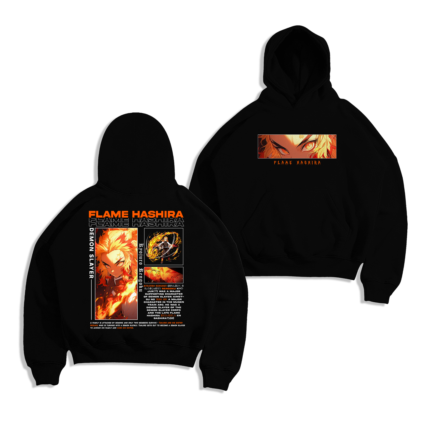 Kyōjurō Rengoku Demon Slayer Sudadera Capucha