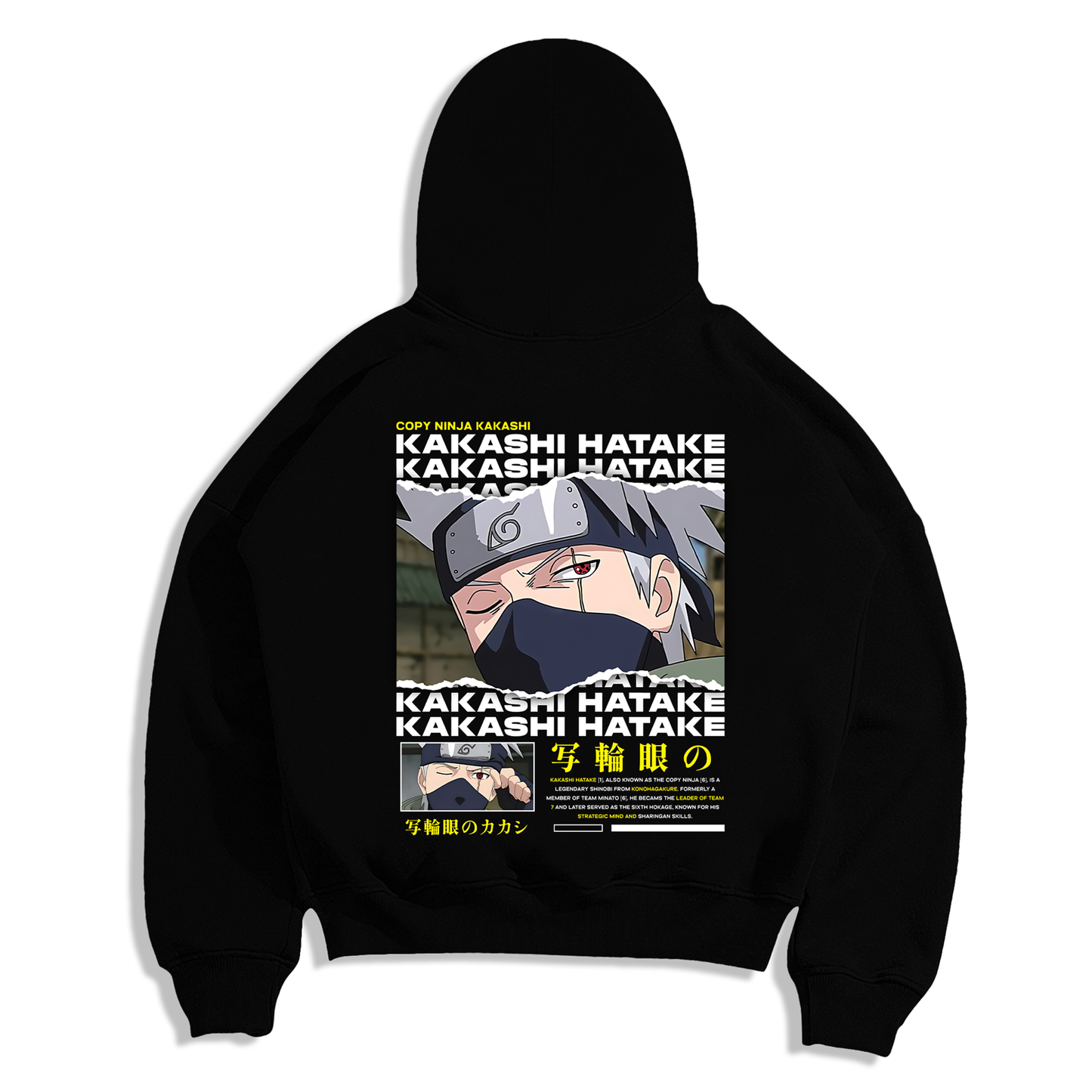 Kakashi Anime Naruto Sudadera Capucha