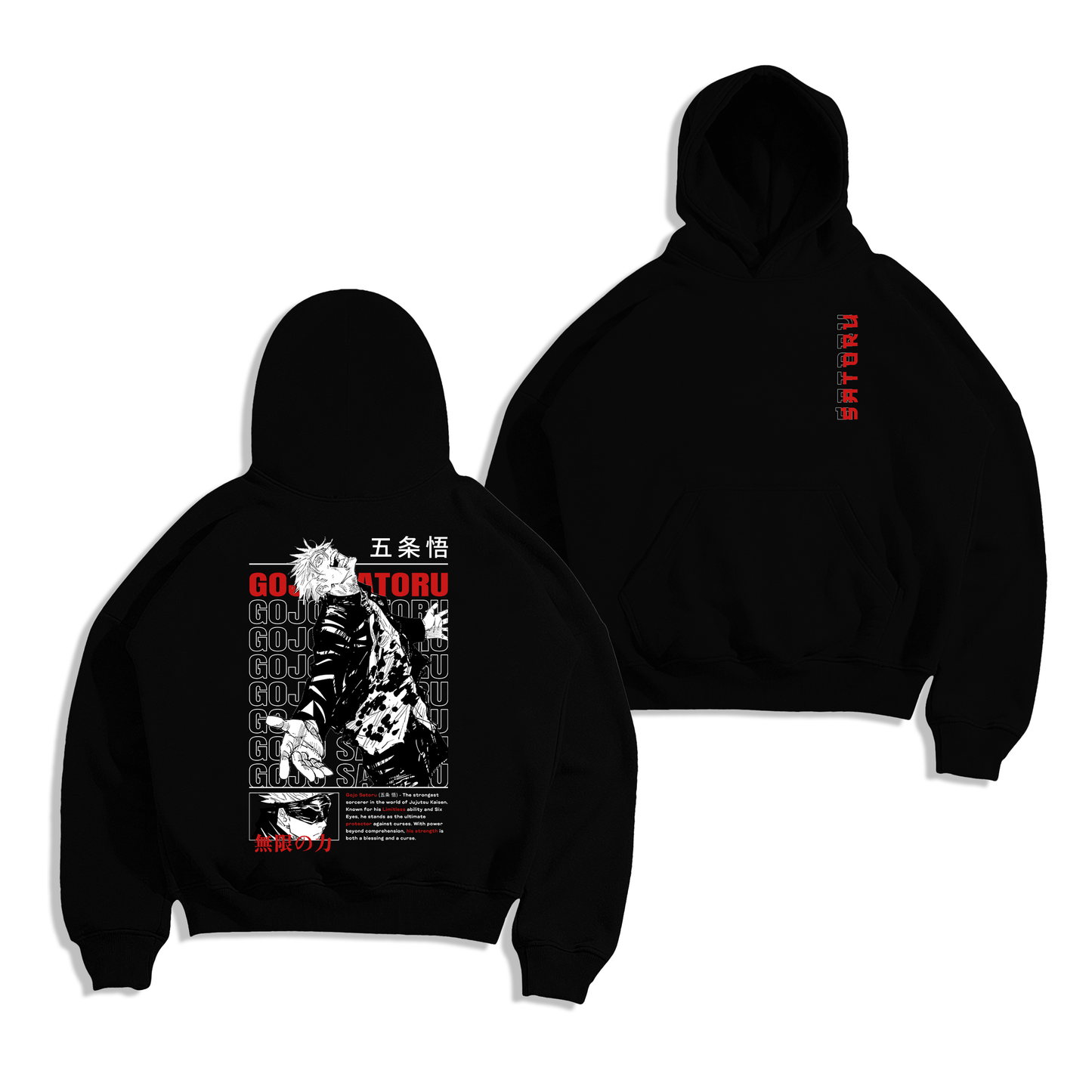 Satoru Gojo Jujutsu Kaisen Sudadera Capucha