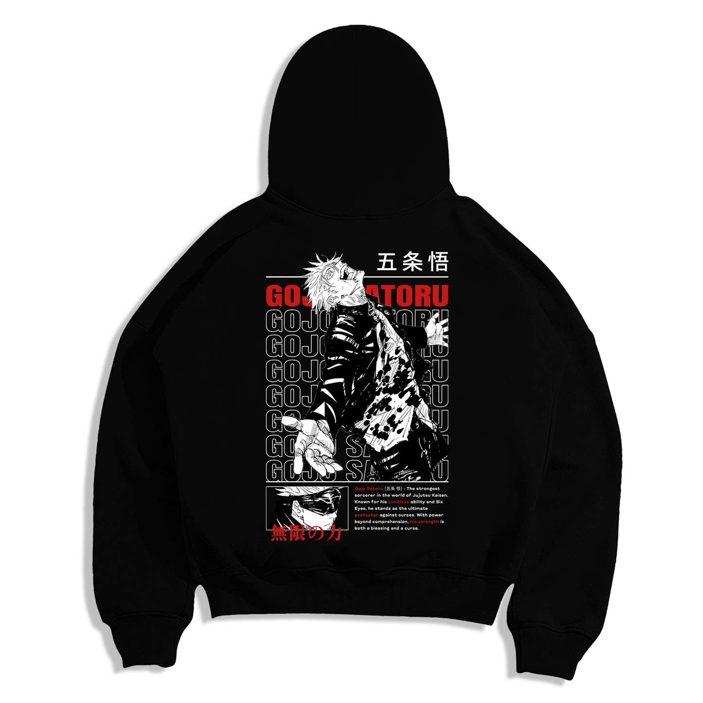 Satoru Gojo Jujutsu Kaisen Sudadera Capucha
